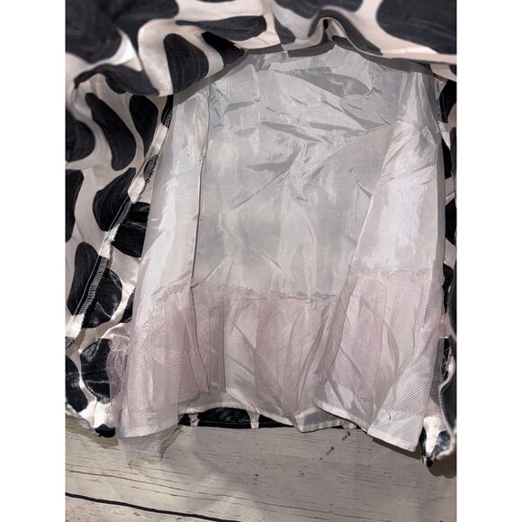 Cherokee White and Black Polka Dot Girls Fit and Flare Sz12 - Picture 4 of 9